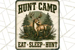 Vintage Man Cave Funny Clipart, Beer Png, Hunting, Bar Sign Product Image 3