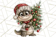 Jungle Christmas Clipart, Christmas Jungle Animals PNG Product Image 3