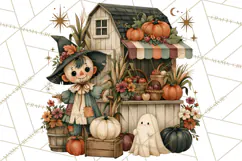 Vintage Halloween Scenes PNG, Halloween Magic Clipart Product Image 3