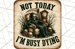 Dark Humor Vintage Metal Signs Clipart Product Image 3