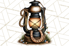 Western Cowboy Kitchen Decor Clipart, Rustic Ranch Png Product Image 2