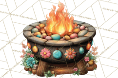 Girls Back Yard Barbecue Girly Grilling BBQ Clipart Product Image 2