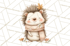 Whimsical Watercolor Woodland Animal Clipart PNG Product Image 2