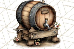 Old Saloon Western Alcohol Clipart PNG Product Image 2