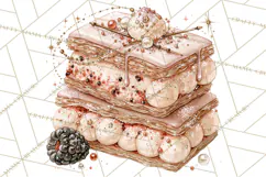 Haunted Patisserie PNG Clipart, Elegant Halloween Desserts Product Image 2