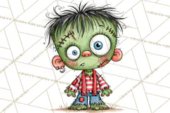 Zombie Hollow Cute Zombie Halloween Clipart PNG Product Image 3