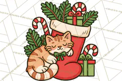 Cozy Christmas Clipart PNG, Cute Holiday Christmas Designs Product Image 3