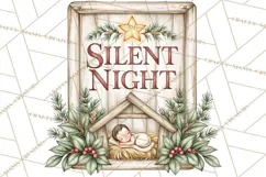 Religious Christmas Sign Clipart PNG | Nativity Designs Product Image 4