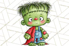 Zombie Hollow Cute Zombie Halloween Clipart PNG Product Image 4