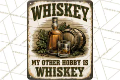Vintage Man Cave Funny Clipart, Beer Png, Hunting, Bar Sign Product Image 4
