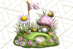 Whimsical Country Club Golf Clipart Argyle PNG Product Image 3