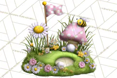 Whimsical Country Club Golf Clipart Argyle PNG Product Image 3