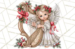 Christian Christmas Angel Clipart PNG Product Image 4