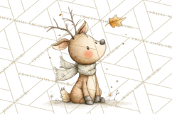 Whimsical Watercolor Woodland Animal Clipart PNG Product Image 3