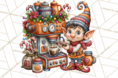 North Pole Coffee Christmas Cafe PNG Clipart Product Image 4