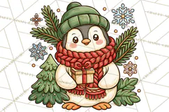 Cozy Christmas Clipart PNG, Cute Holiday Christmas Designs Product Image 4