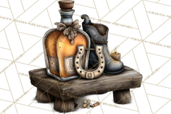 Old Saloon Western Alcohol Clipart PNG Product Image 4