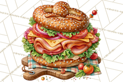 Christmas Pretzel Bakery Clipart PNG Food Elements Product Image 5