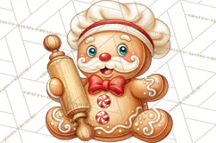 Gingerbread Jamboree Christmas Clipart Product Image 5