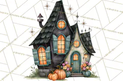 Vintage Halloween Places PNG, Halloween Magic Clipart Product Image 5