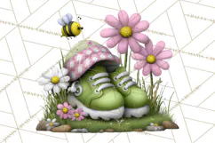Whimsical Country Club Golf Clipart Argyle PNG Product Image 4
