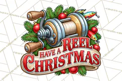 Christmas Fishing Clipart PNG Product Image 5