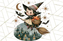 Vintage Halloween Scenes PNG, Halloween Magic Clipart Product Image 2