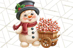Candy Cane Lane Vintage Christmas Characters Clipart Product Image 2