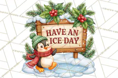 Let It Snow Christmas Winter Clipart PNG Product Image 2