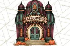 Vintage Halloween Places PNG, Halloween Magic Clipart Product Image 2