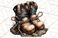 Western Cowboy Kitchen Decor Clipart, Rustic Ranch Png Product Image 5