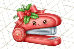Christmas School Supplies & Teacher Clipart Product Image 2