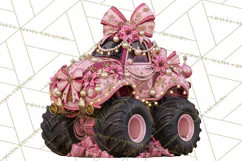 Christmas Monster Truck Clipart PNG Product Image 2