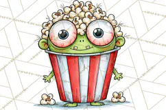 Zombie Hollow Cute Zombie Halloween Clipart PNG Product Image 2
