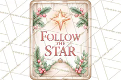 Religious Christmas Sign Clipart PNG | Nativity Designs Product Image 3