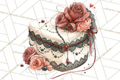 Haunted Patisserie PNG Clipart, Elegant Halloween Desserts Product Image 2