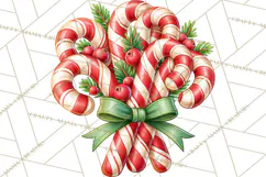 Candy Cane Lane Vintage Christmas Accents Clipart Product Image 3