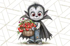 Halloween Farmhouse Monsters Clipart, Cute Halloween Farm Product Image 3