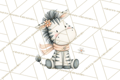 Whimsical Watercolor Woodland Animal Clipart PNG Product Image 2