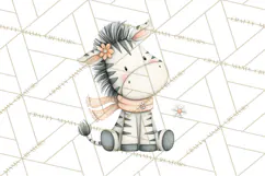 Whimsical Watercolor Woodland Animal Clipart PNG Product Image 2