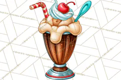 Retro Diner Clipart PNG 1950s Vintage Food Jukebox Product Image 3