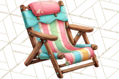 Girls Back Yard Barbecue Girly Grilling BBQ Clipart Product Image 2