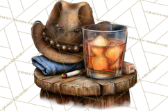 Old Saloon Western Alcohol Clipart PNG Product Image 2
