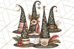 Enchanted Witch Market PNG Watercolor Clipart Product Image 3