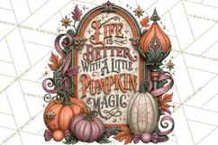 Retro Halloween Sign Clipart PNG Product Image 4