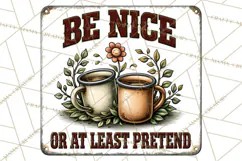 Rustic Sarcastic Quotes PNG | Vintage Funny Signs Clipart Product Image 4