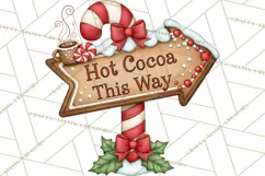 Gingerbread Christmas Signs PNG, Cute Christmas Sayings Product Image 4