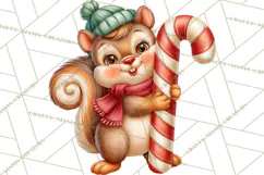Candy Cane Lane Vintage Christmas Characters Clipart Product Image 4