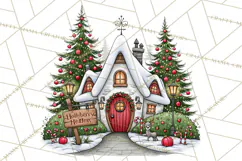 Hollyberry Hollow Christmas Village PNG Clipart Product Image 3