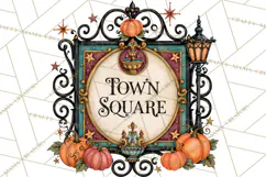 Vintage Halloween Signs PNG, Vintage Halloween Magic Clipart Product Image 4